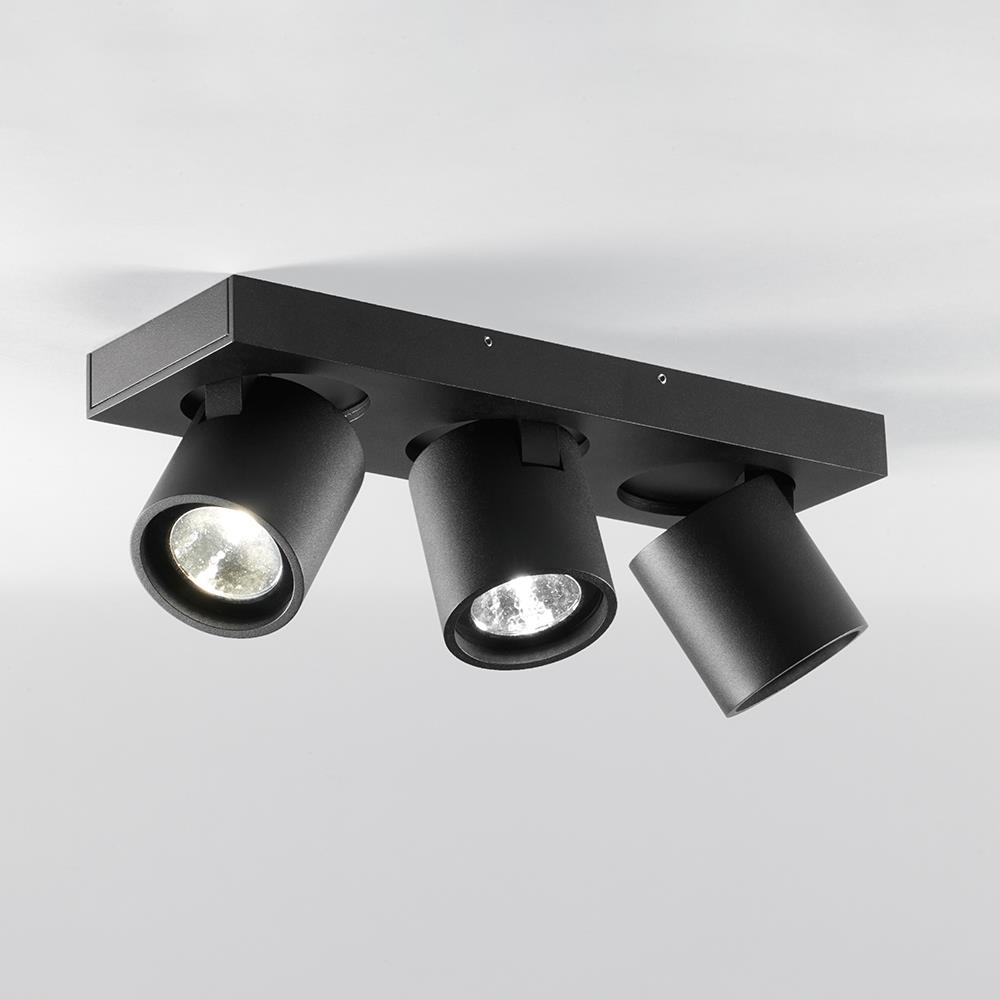 Focus Ceiling Light Small Three Black