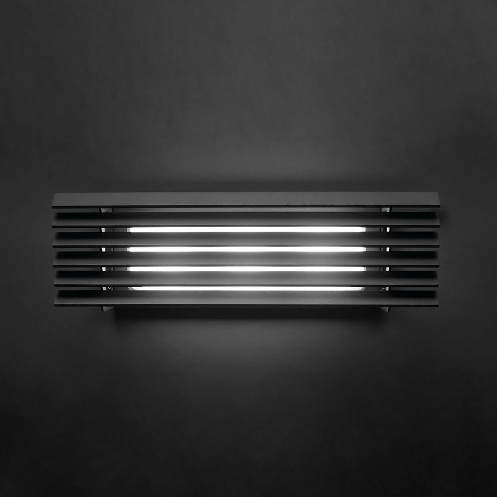 Lineana Outdoor Wall Light H Grey Graphite