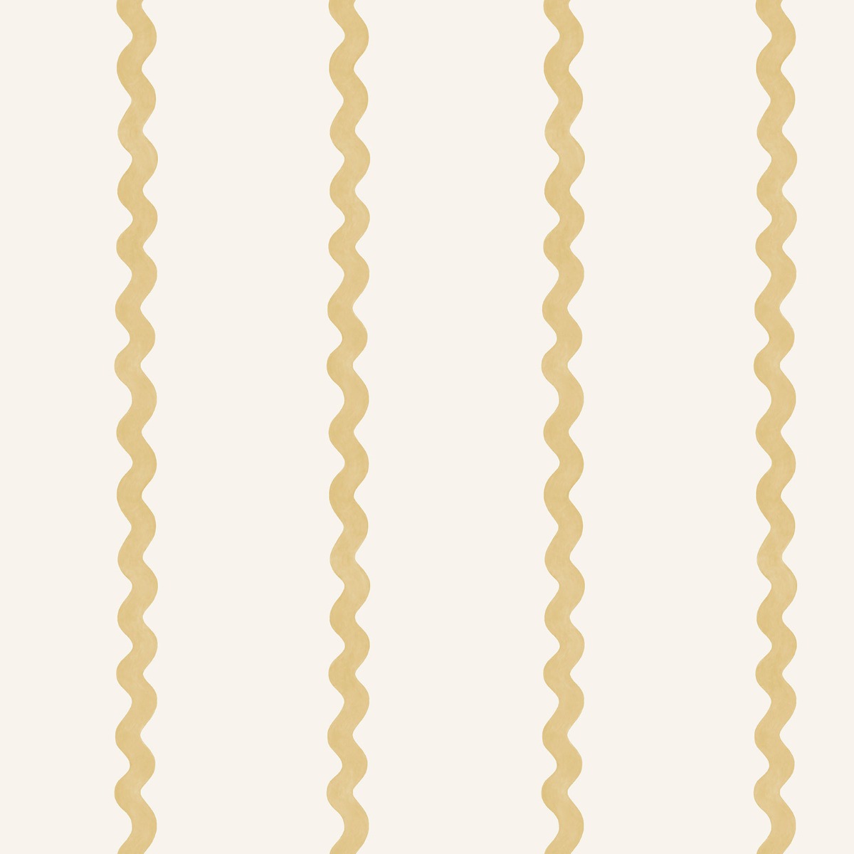 Holden Decor Do The Wiggle Stripe Ochre Children's Wallpaper, Yellow