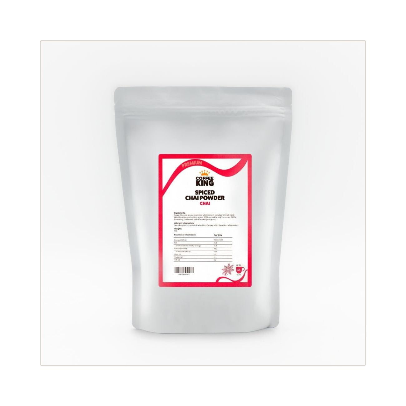 Spiced Chai Powder – Authentic Masala Blend – 1kg - Vegan & Dairy-Free