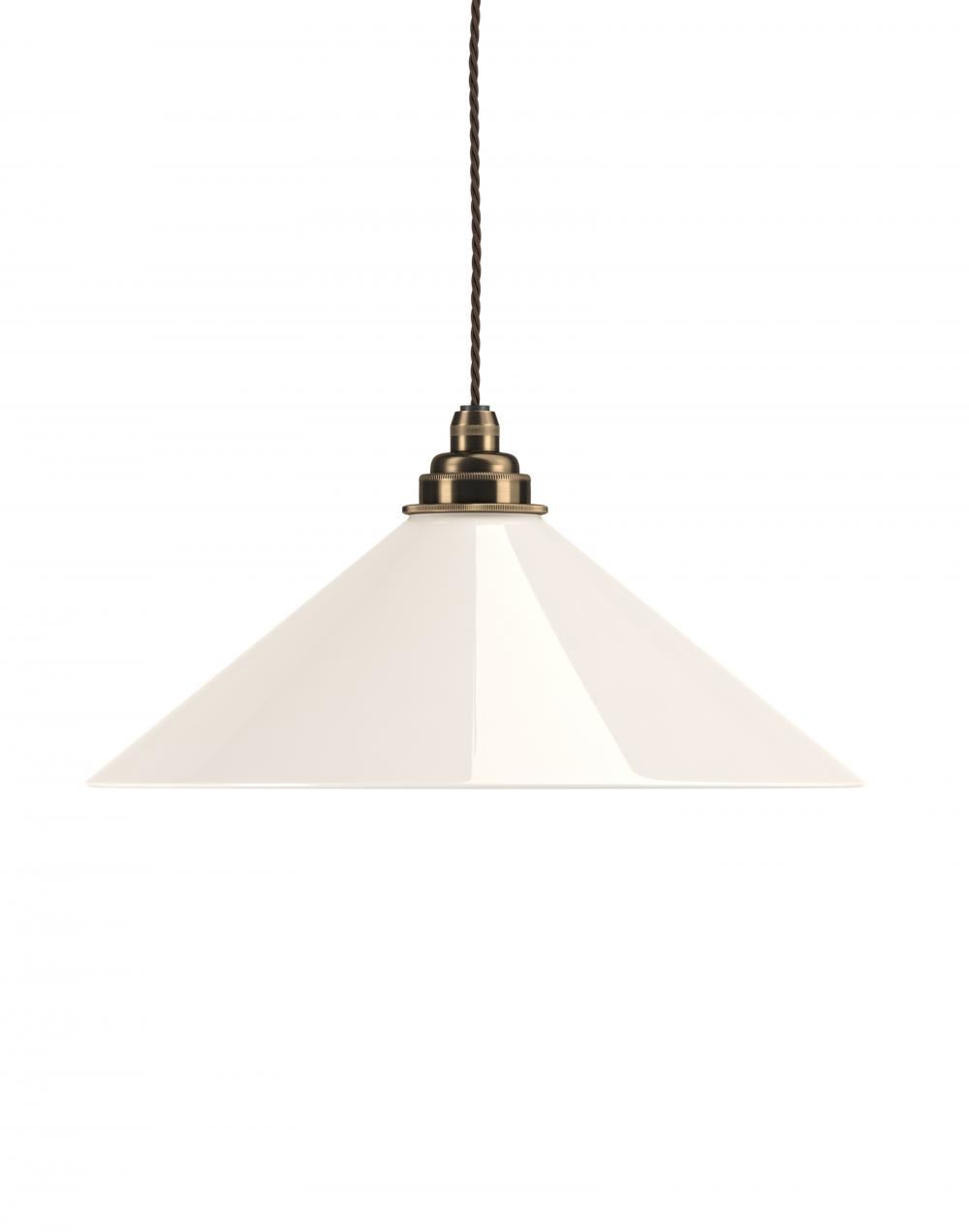 Fritz Fryer Hay Pendant Large White Antique Brass White Designer Pendant Lighting