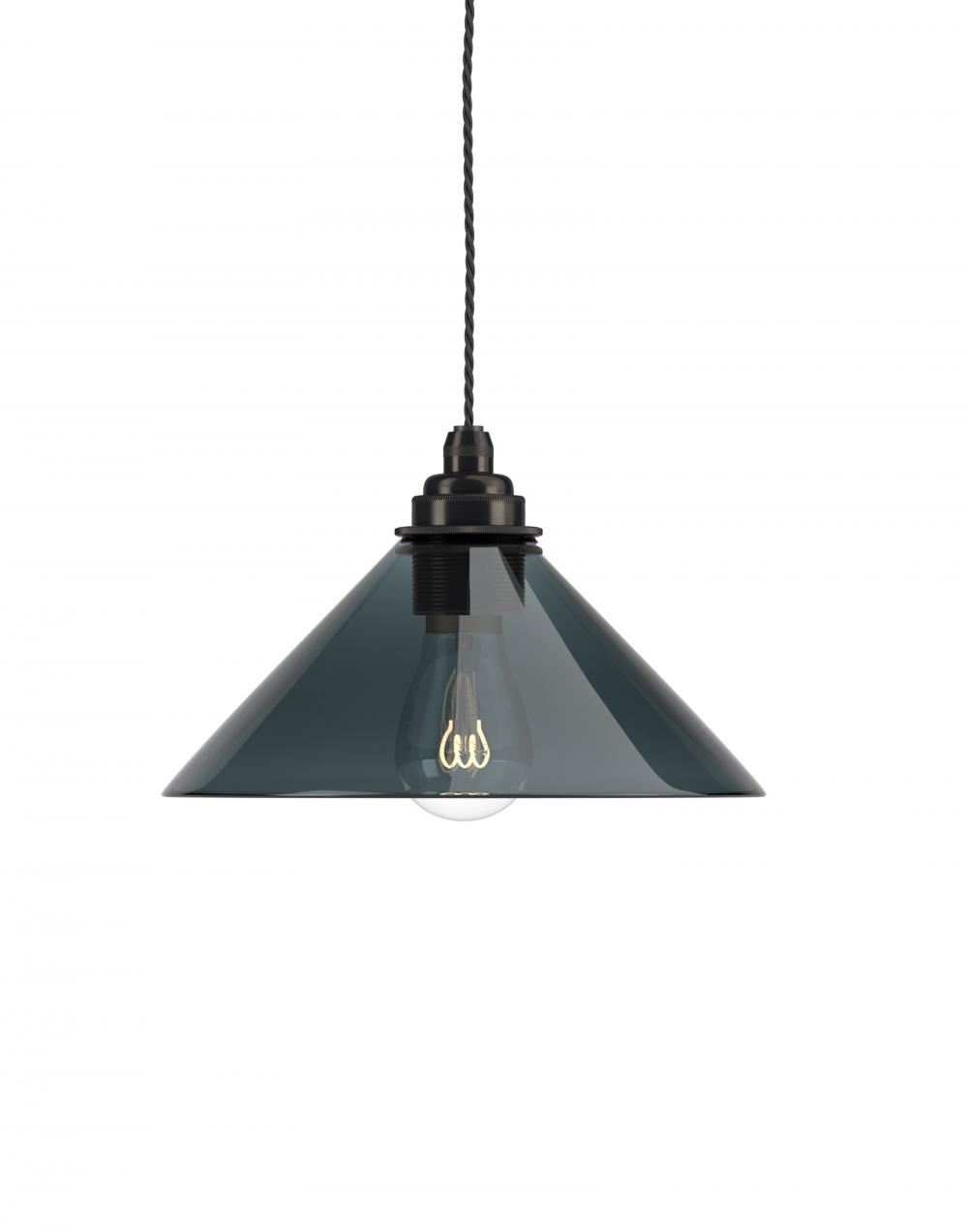 Fritz Fryer Hay Pendant Medium Smoked Bronze Grey Designer Pendant Lighting