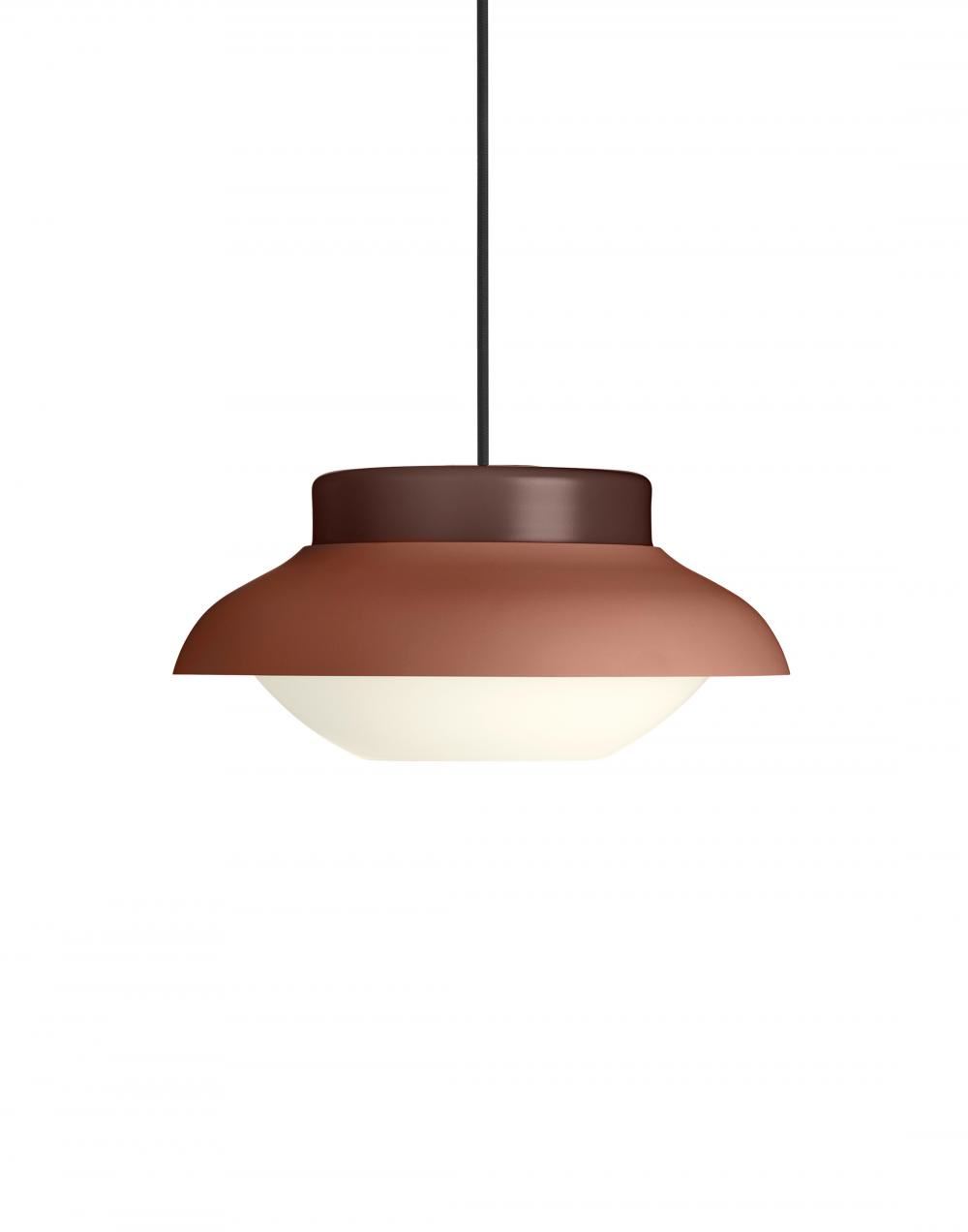 Collar Pendant Light Small Terracotta Light Matt