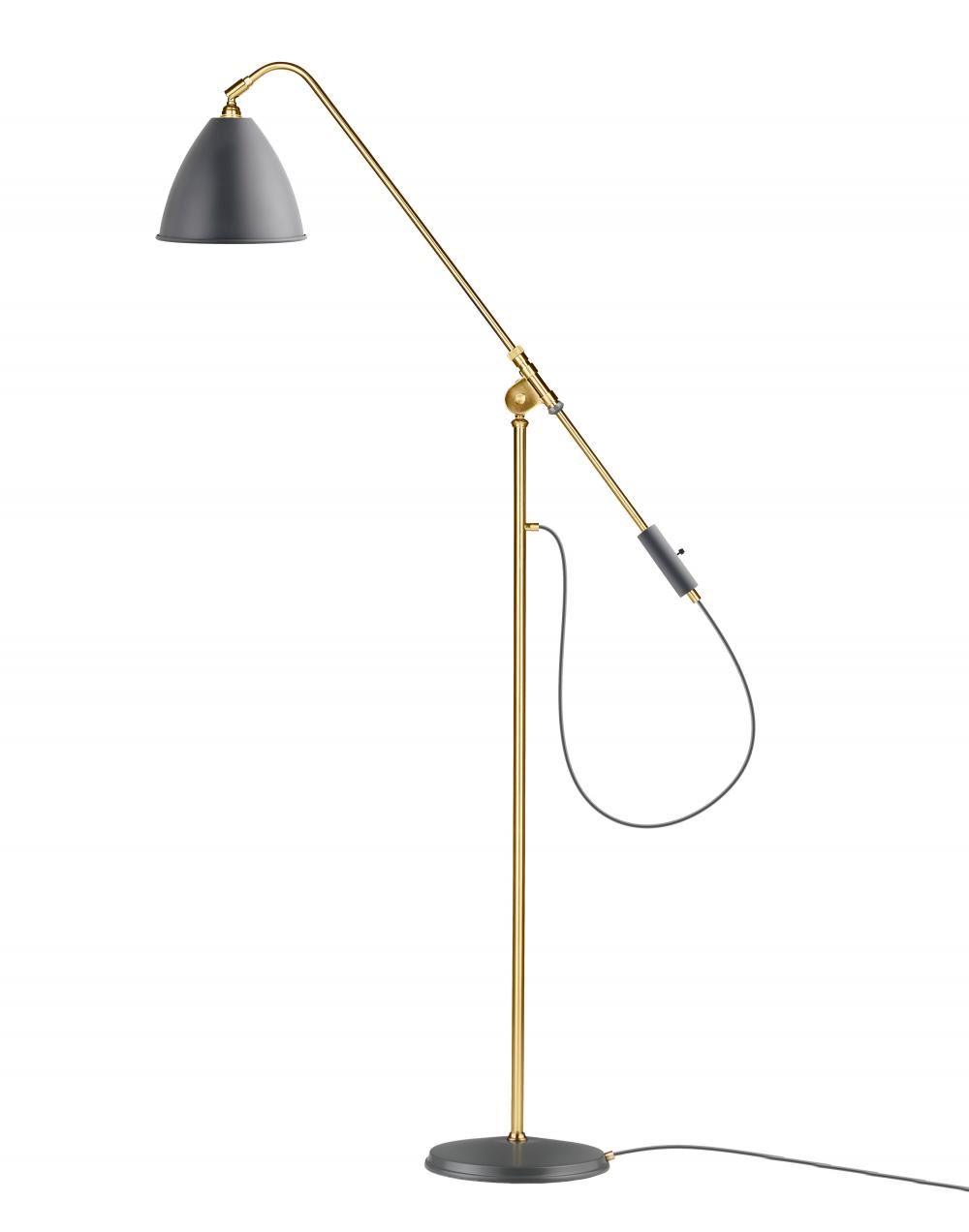 Bestlite Bl4 Floor Lamp Brass Grey