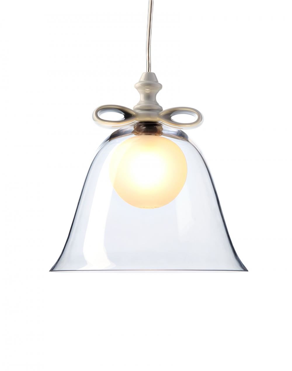 Moooi Bell Ribbon Pendant Light Small White Bow Transparent Clear Designer Pendant Lighting