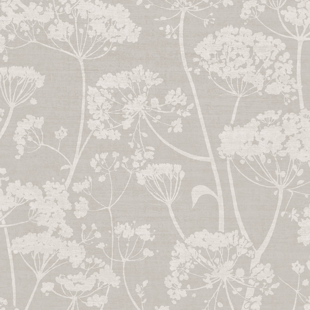 Cow Parsley Wallpaper Grey Grandeco 204902