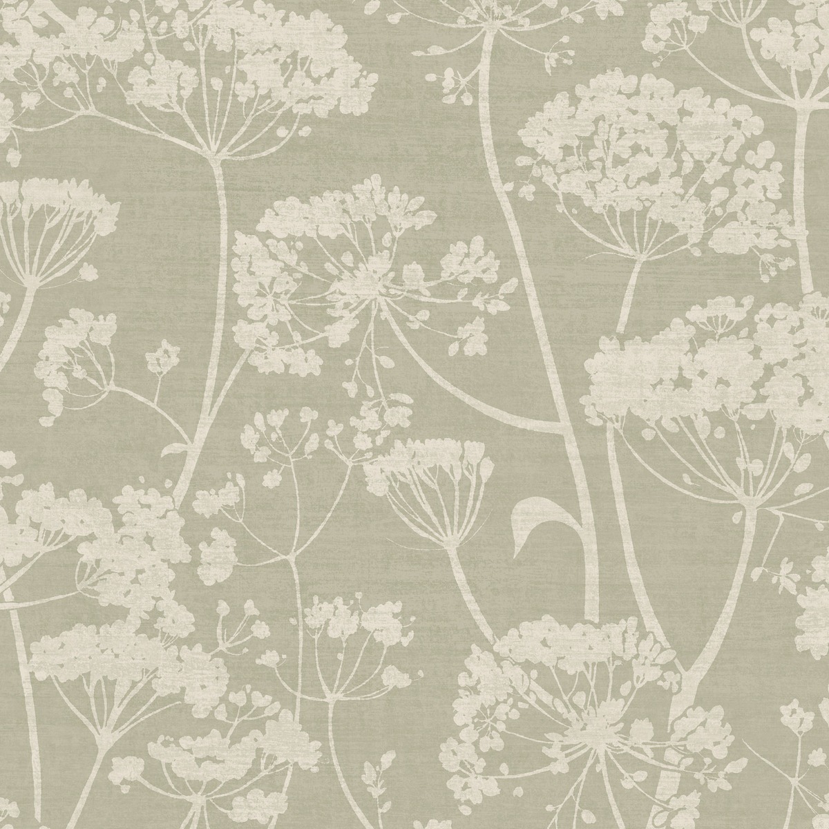 Cow Parsley Wallpaper Sage Green Grandeco 204903