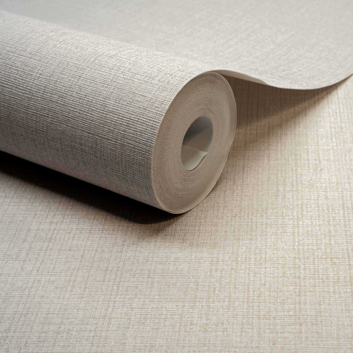 Little Dreamers Linen Plain Wallpaper Natural Grandeco MN1002