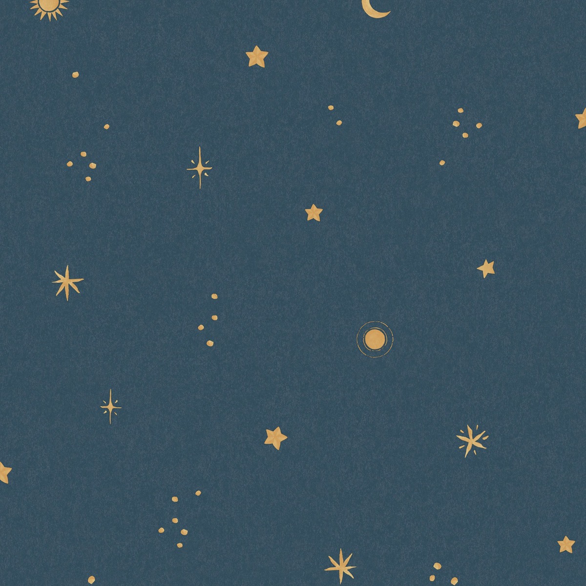Dudley Night Sky Textured Vinyl Wallpaper Navy Blue Grandeco LD3615