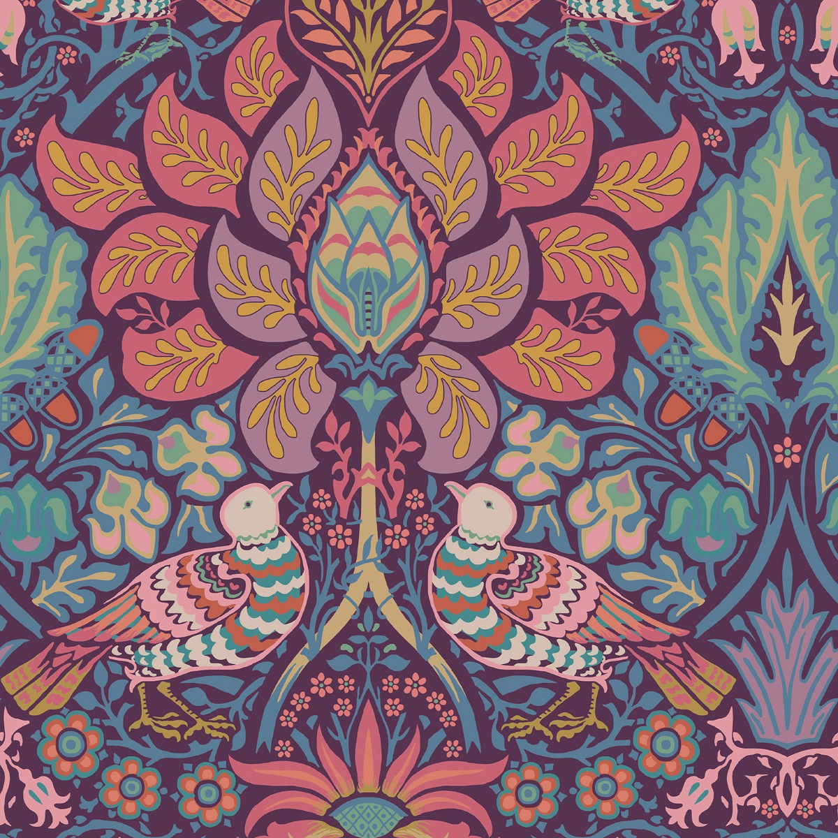 William Morris At Home Dove & Rose Wallpaper Carnival 140478