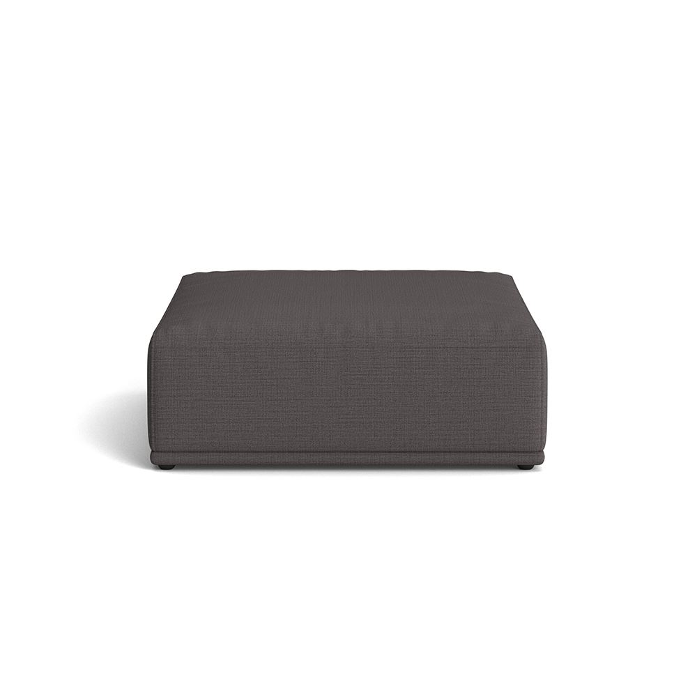 Connect Soft Modular Sofa Ottoman Plastic Black Canvas 154