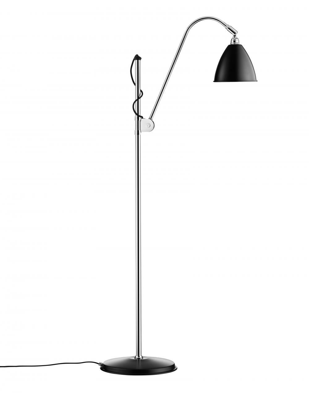 Bestlite Bl3 Floor Lamp Small Shade Chrome Black