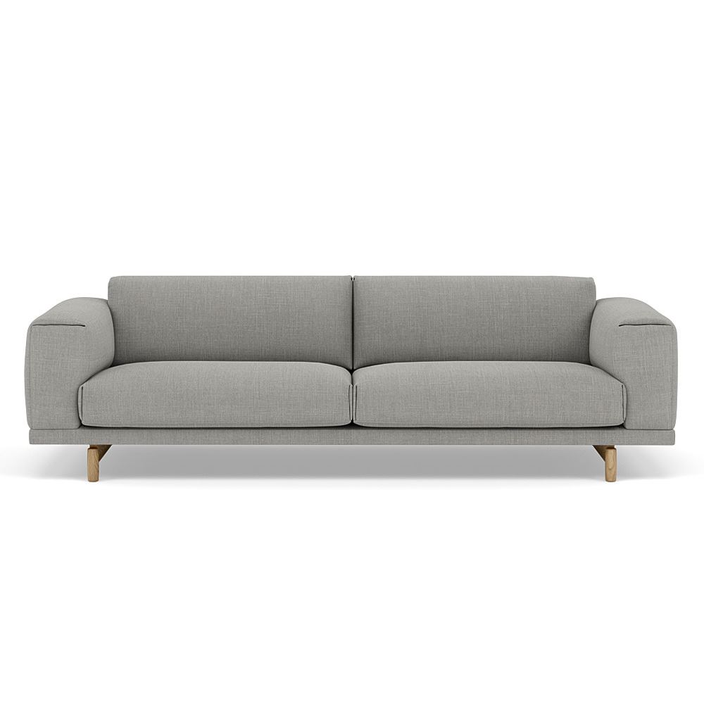 Rest Sofa 3seater Lacquered Oak Oak Remix 133