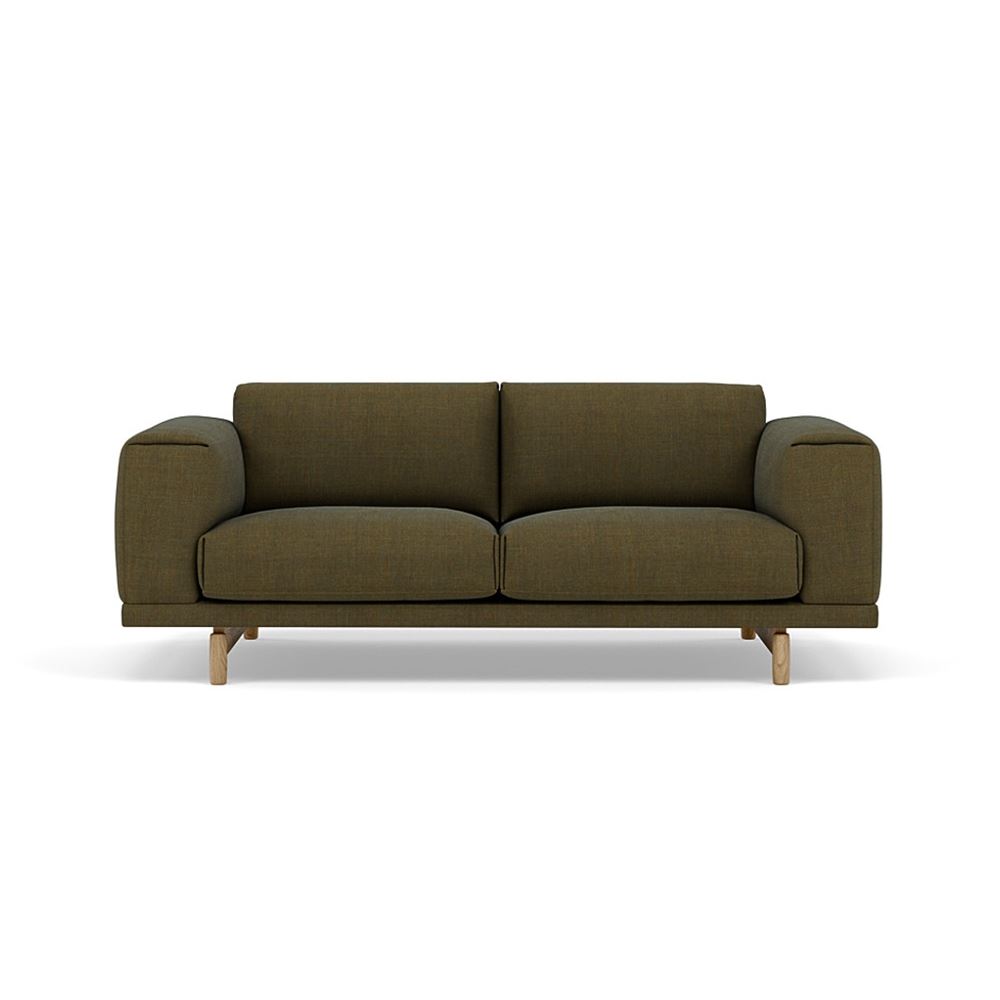 Rest Sofa 2seater Lacquered Oak Oak Remix 954