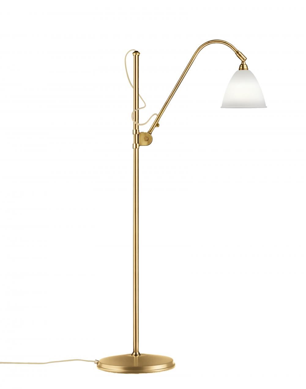 Bestlite Bl3 Floor Lamp Small Shade Brass Translucent Bone China