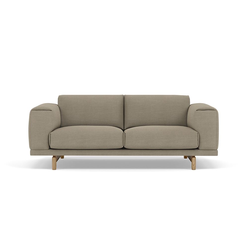 Rest Sofa 2seater Lacquered Oak Oak Remix 233