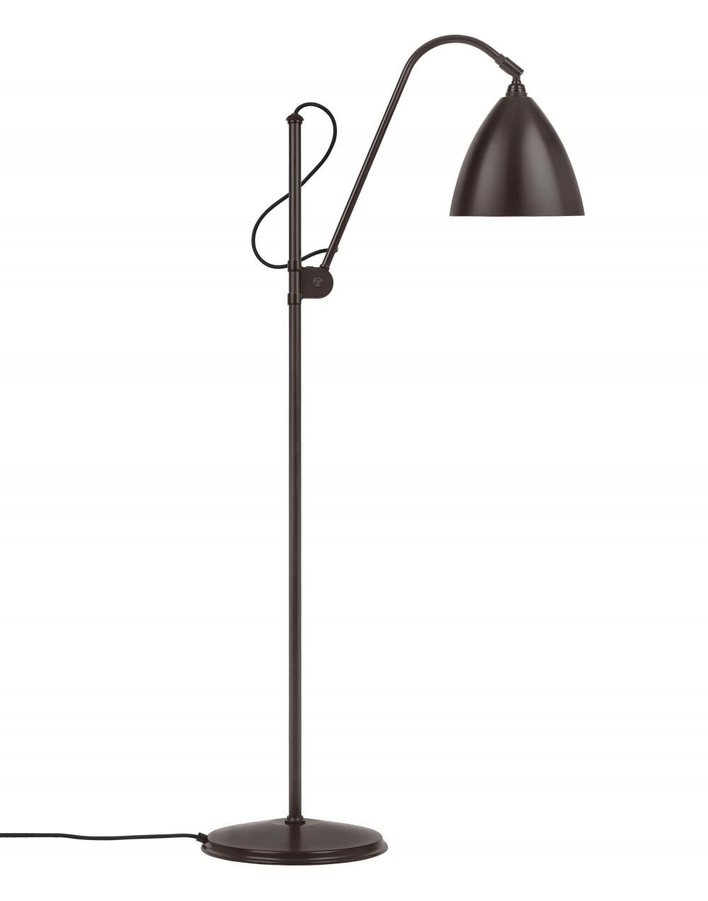 Bestlite Bl3 Floor Lamp Large Shade All Black Brass