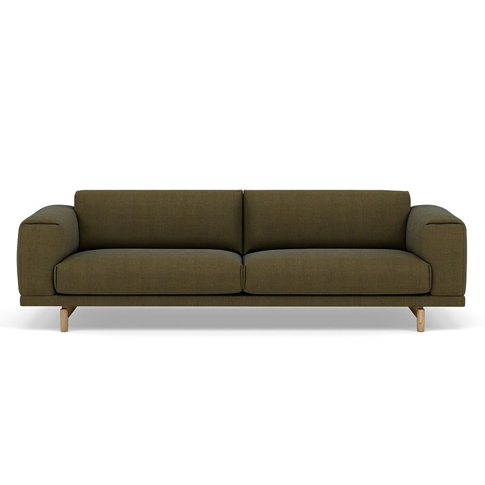 Rest Sofa 3seater Lacquered Oak Oak Remix 954