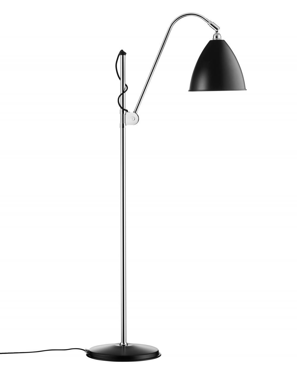 Bestlite Bl3 Floor Lamp Large Shade Chrome Black