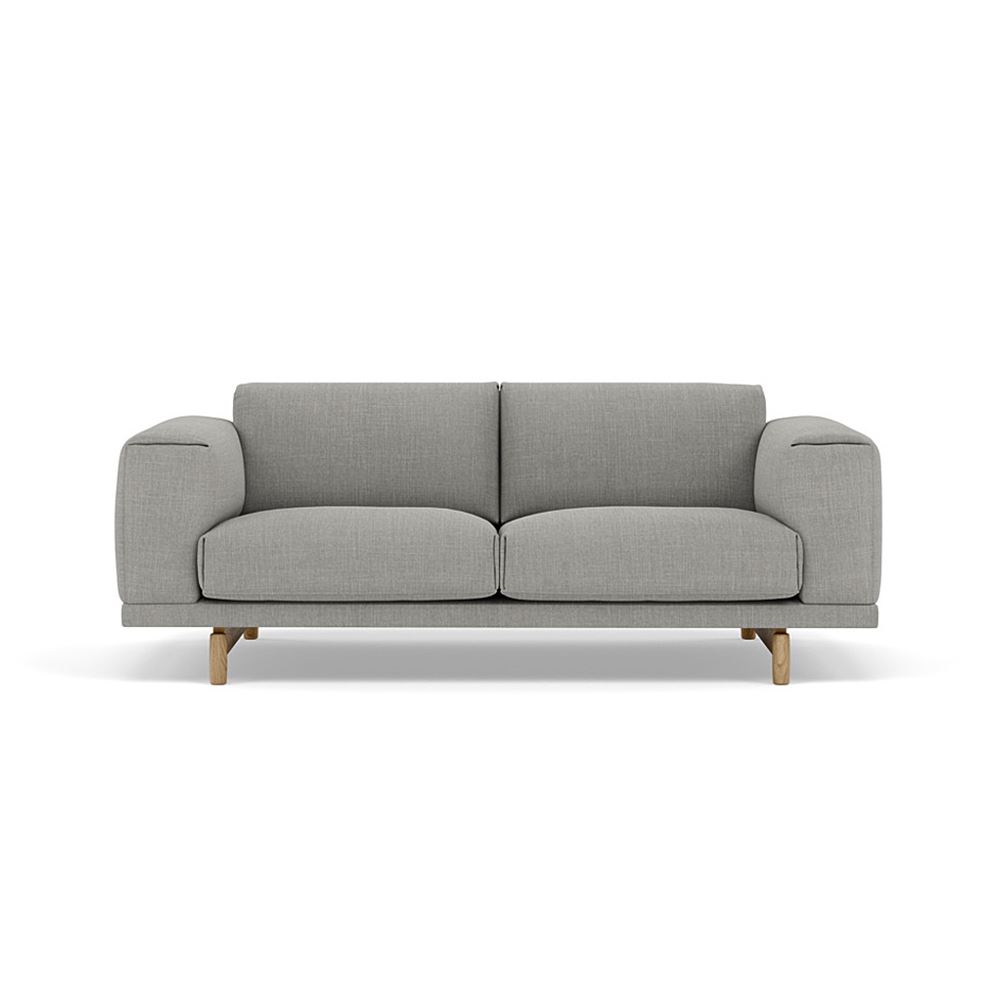 Rest Sofa 2seater Lacquered Oak Oak Remix 133