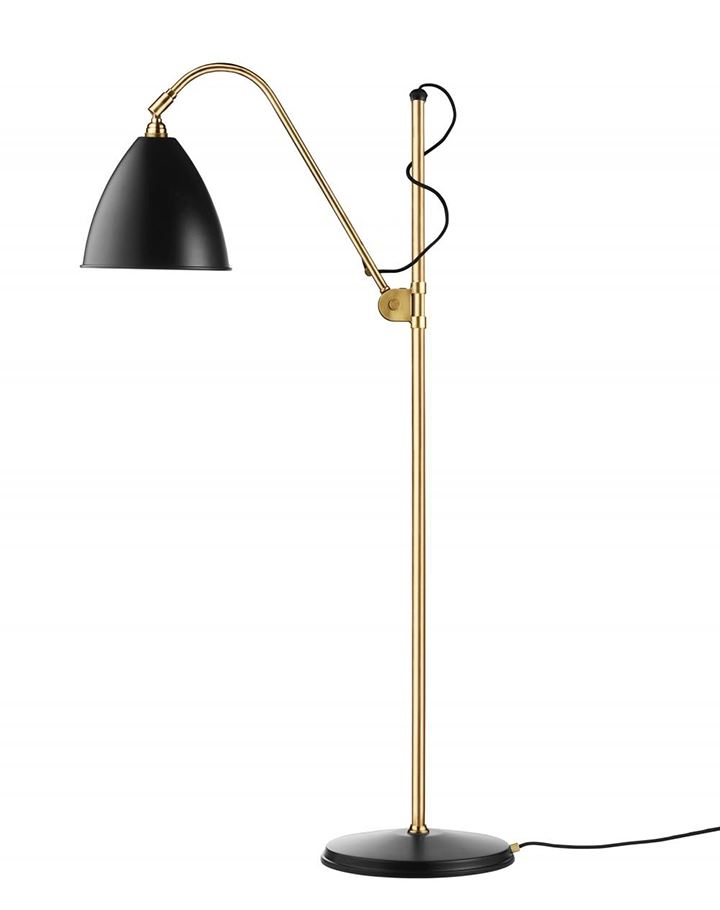 Bestlite Bl3 Floor Lamp Large Shade Brass Charcoal Black
