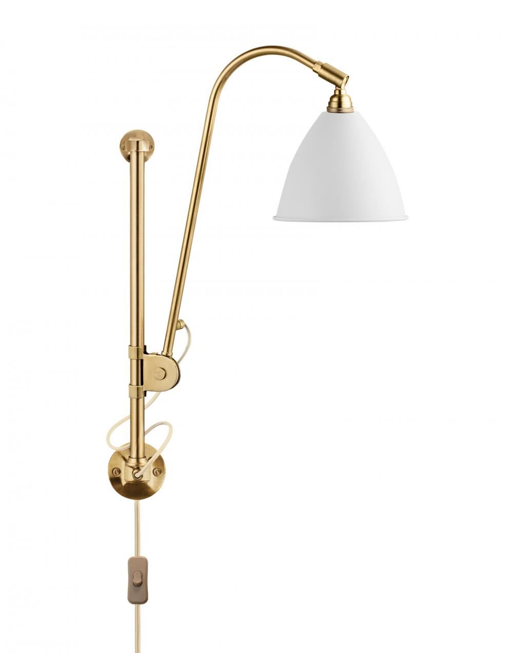 Bestlite Bl5 Wall Light Brass Matt White