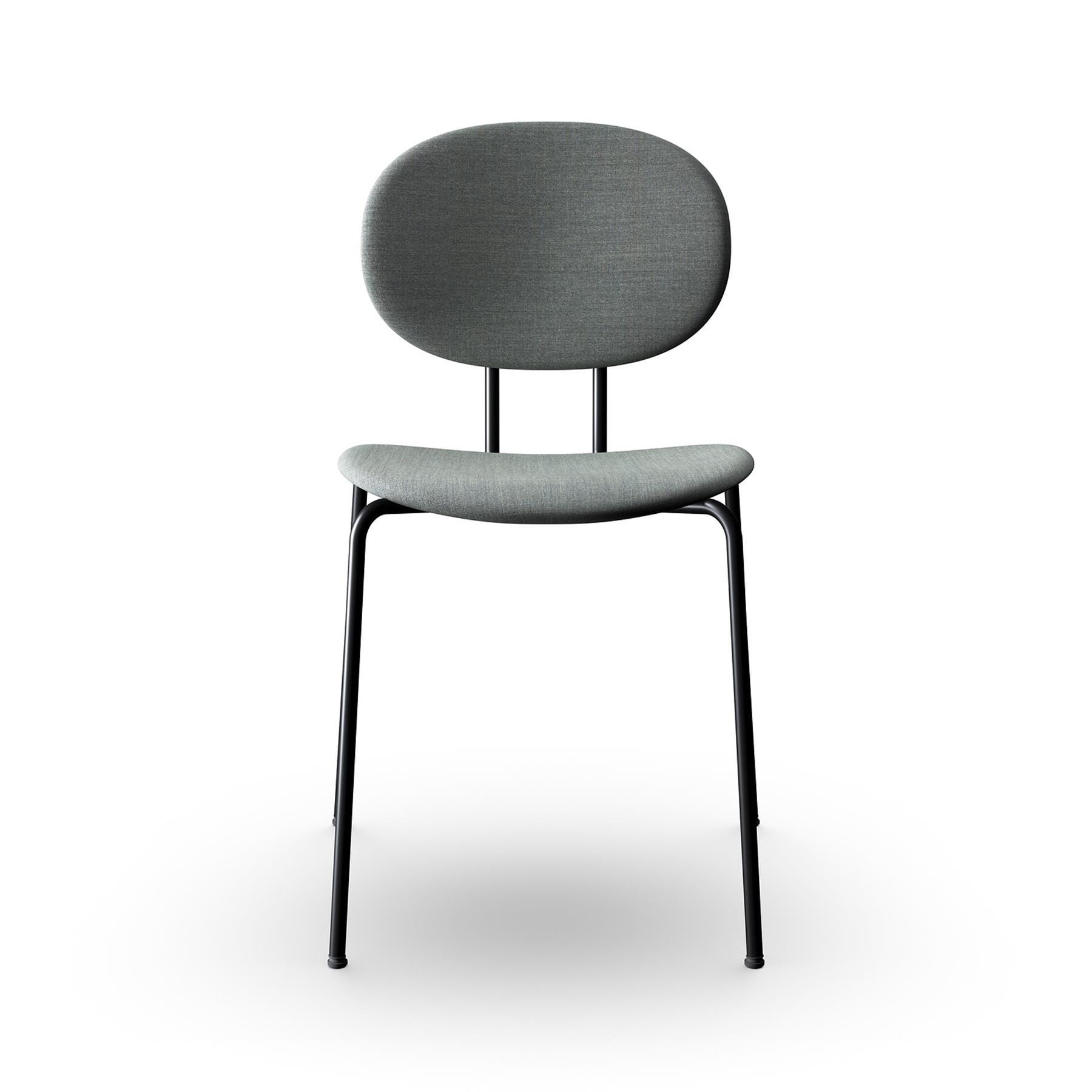 Sibast Piet Hein Dining Chair Fully Upholstered Black Steel Remix 133 Grey Designer Furniture From Holloways Of Ludlow