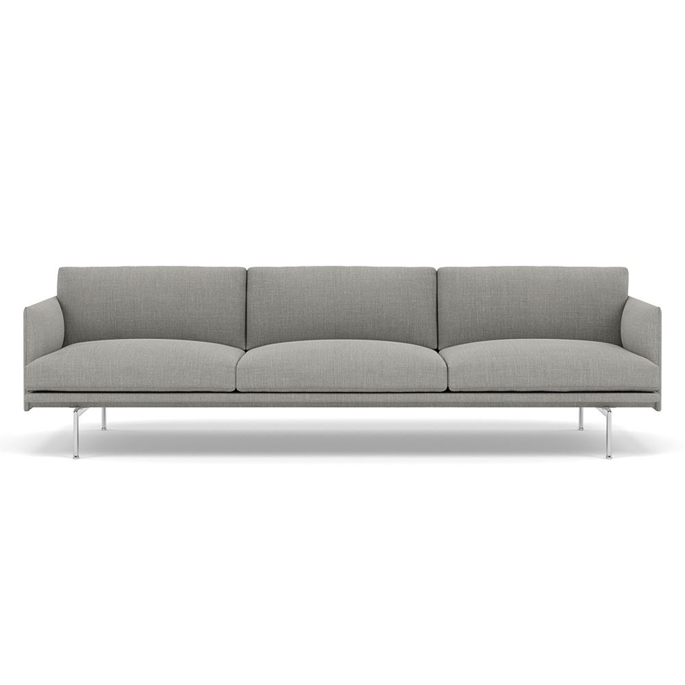 Outline Sofa 35seater Polished Aluminum Remix 133