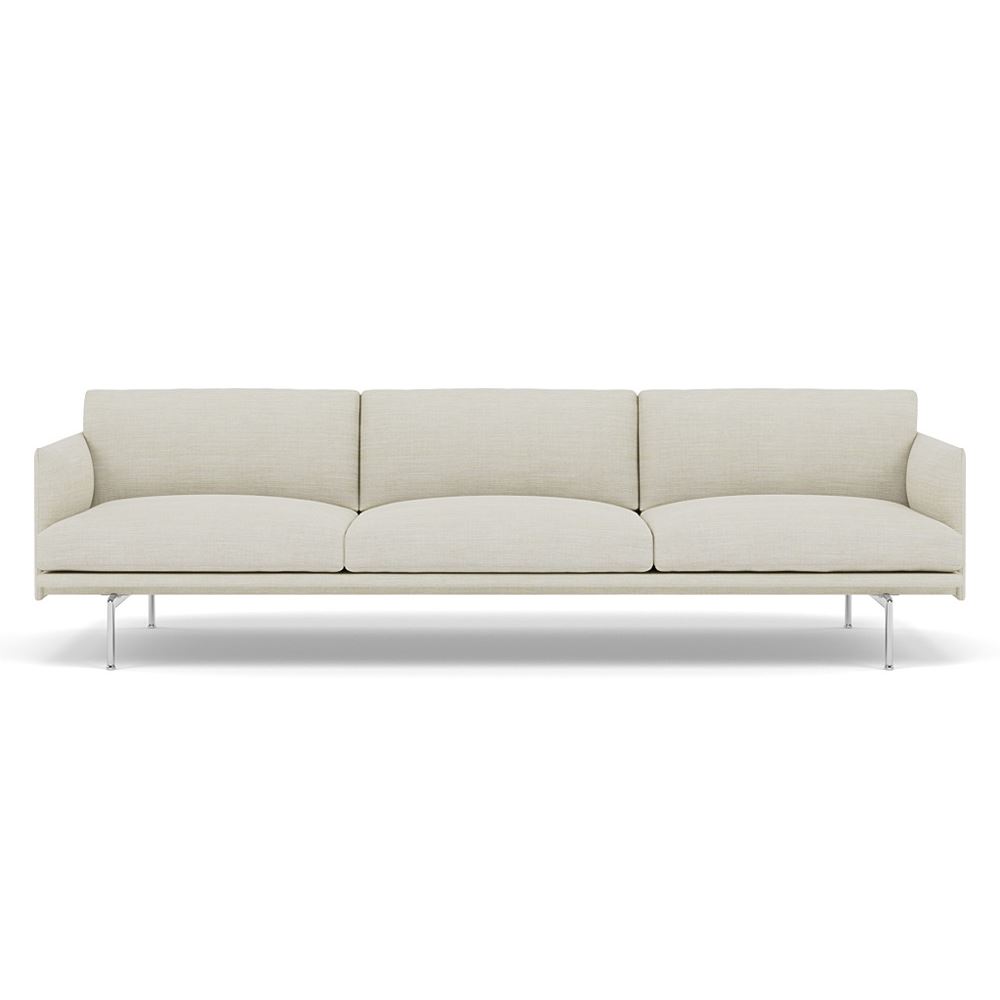 Outline Sofa 35seater Polished Aluminum Remix 233