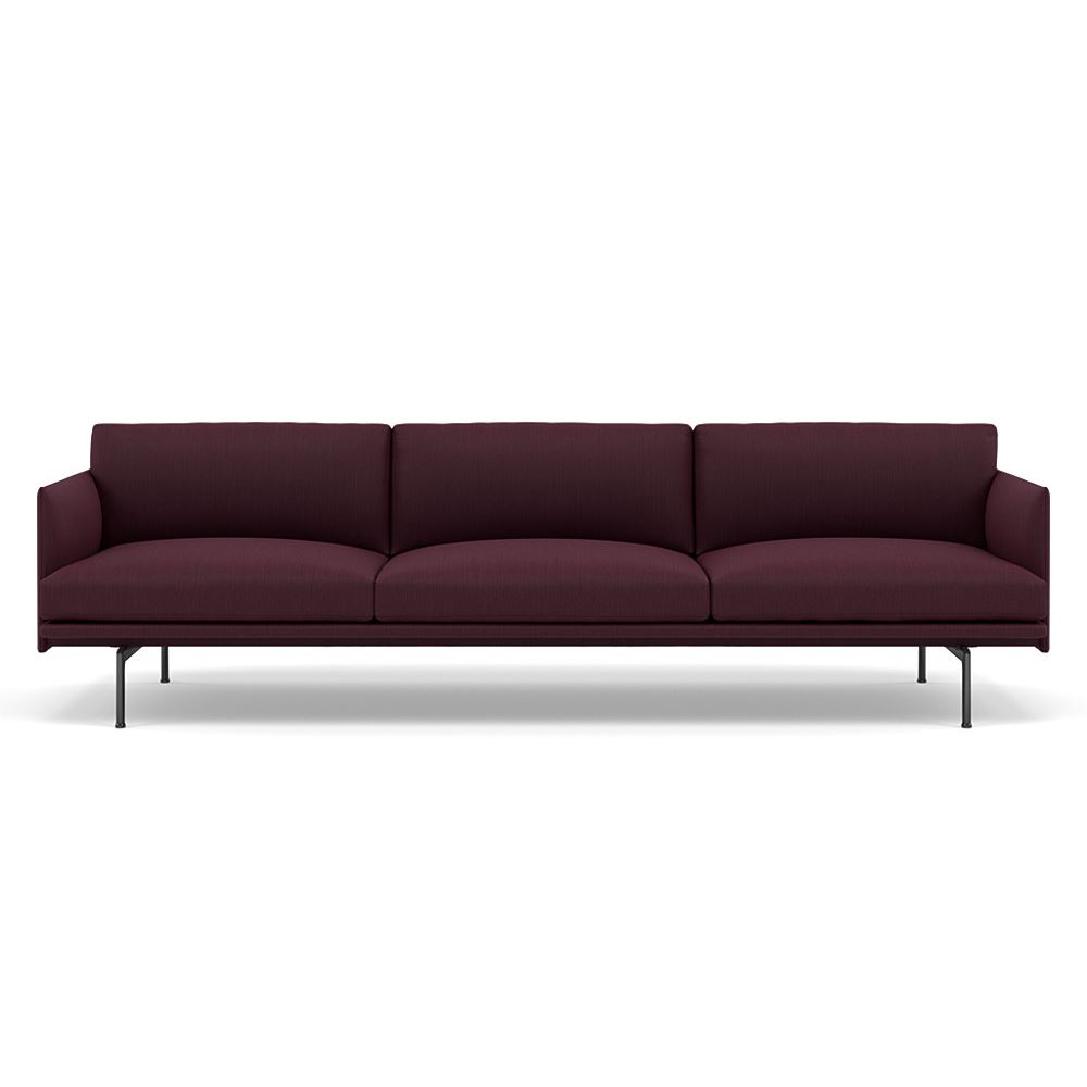 Outline Sofa 35seater Black Balder 692