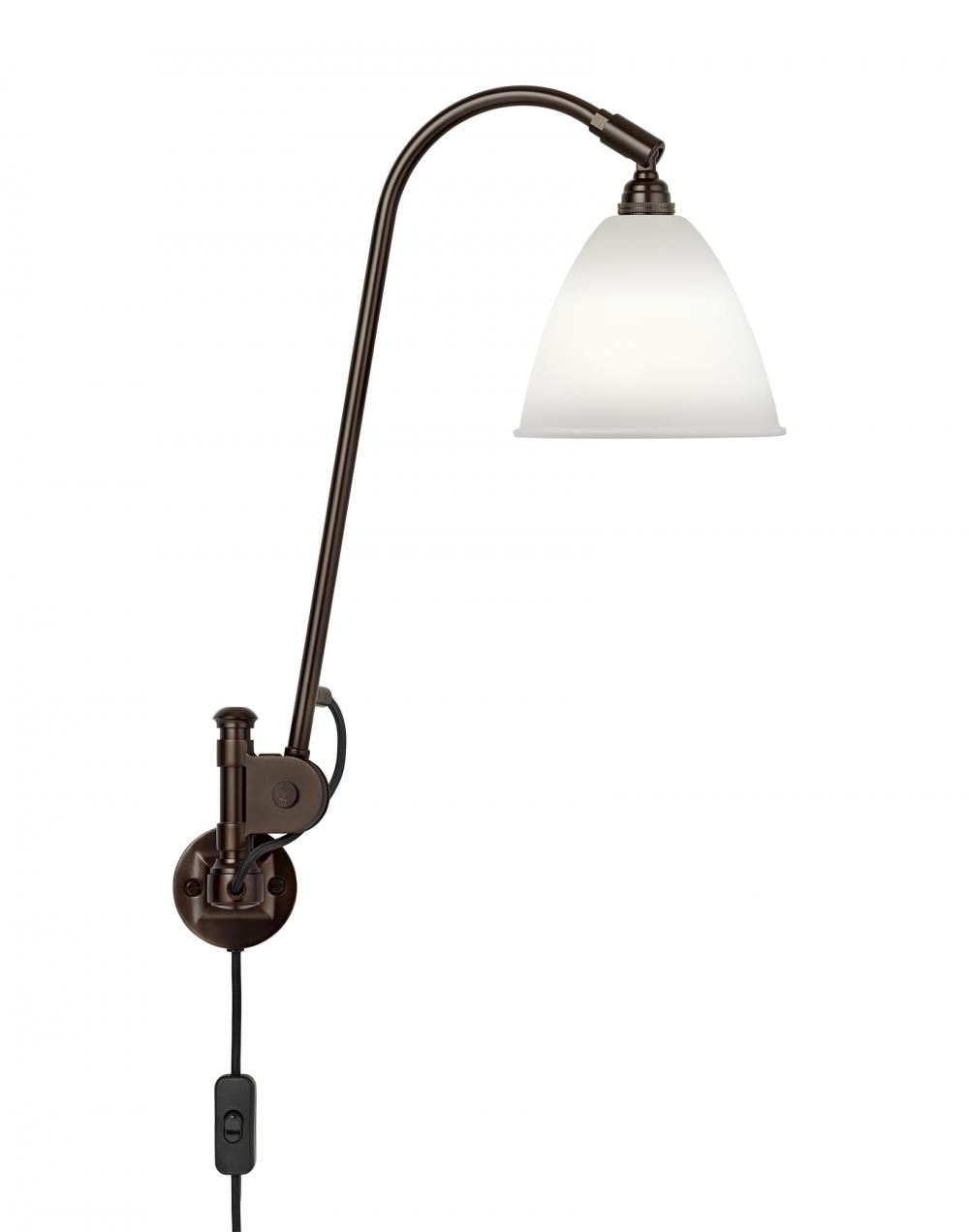 Bestlite Bl6 Wall Light Black Brass Translucent Bone China