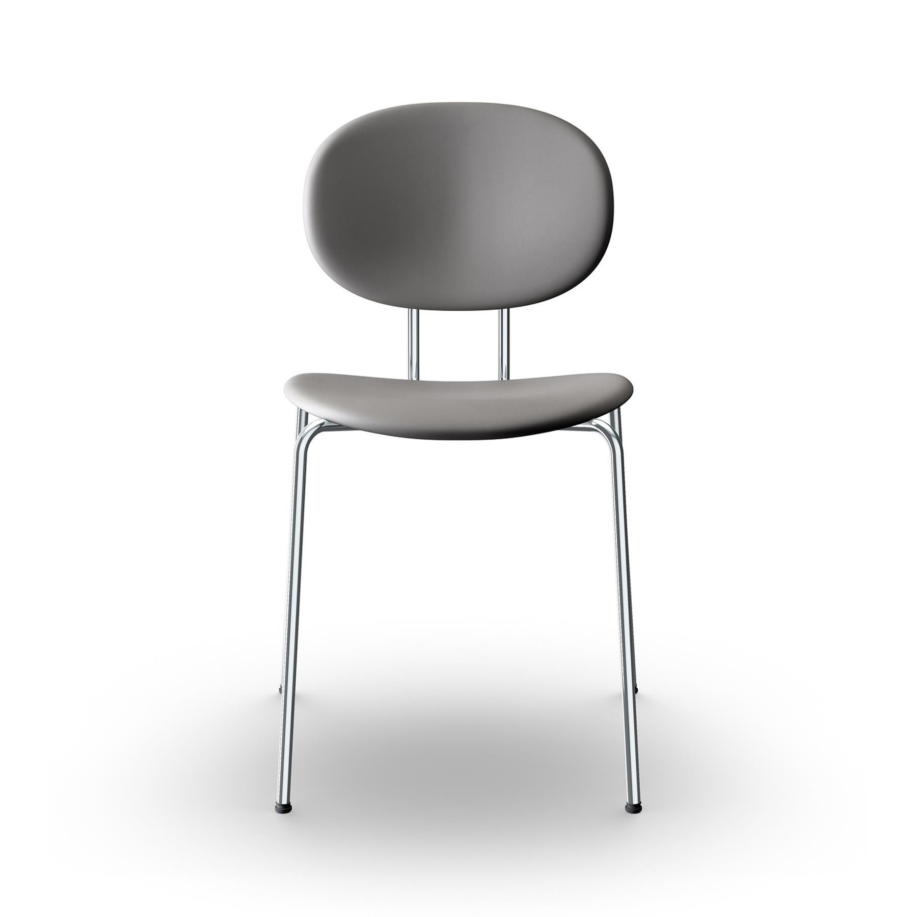 Sibast Piet Hein Dining Chair Fully Upholstered Chrome Ultra Grey Designer Furniture From Holloways Of Ludlow