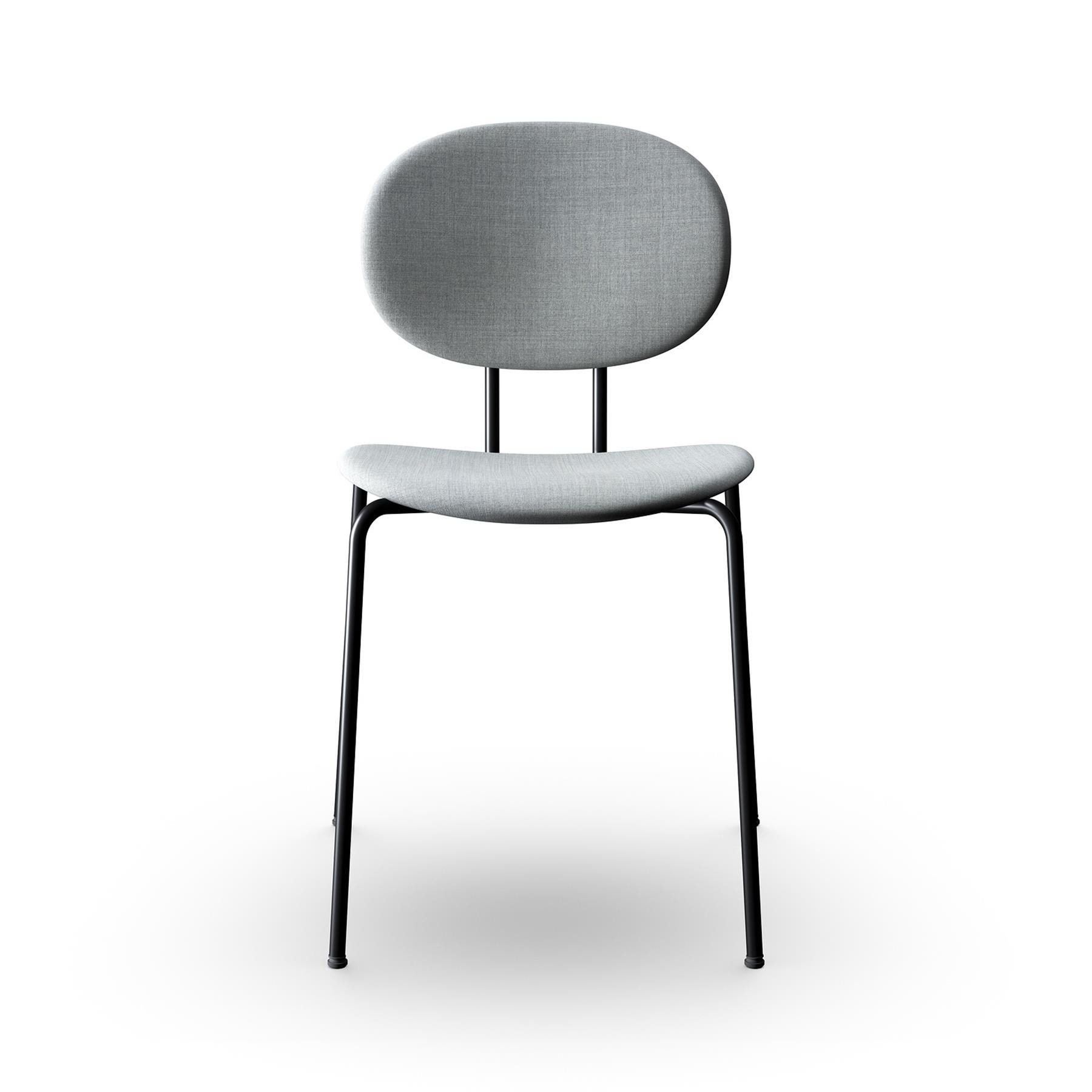 Sibast Piet Hein Dining Chair Fully Upholstered Black Steel Remix 123 Grey Designer Furniture From Holloways Of Ludlow