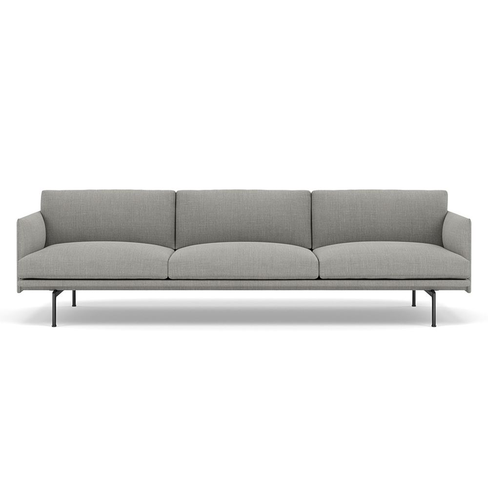 Outline Sofa 35seater Black Remix 133