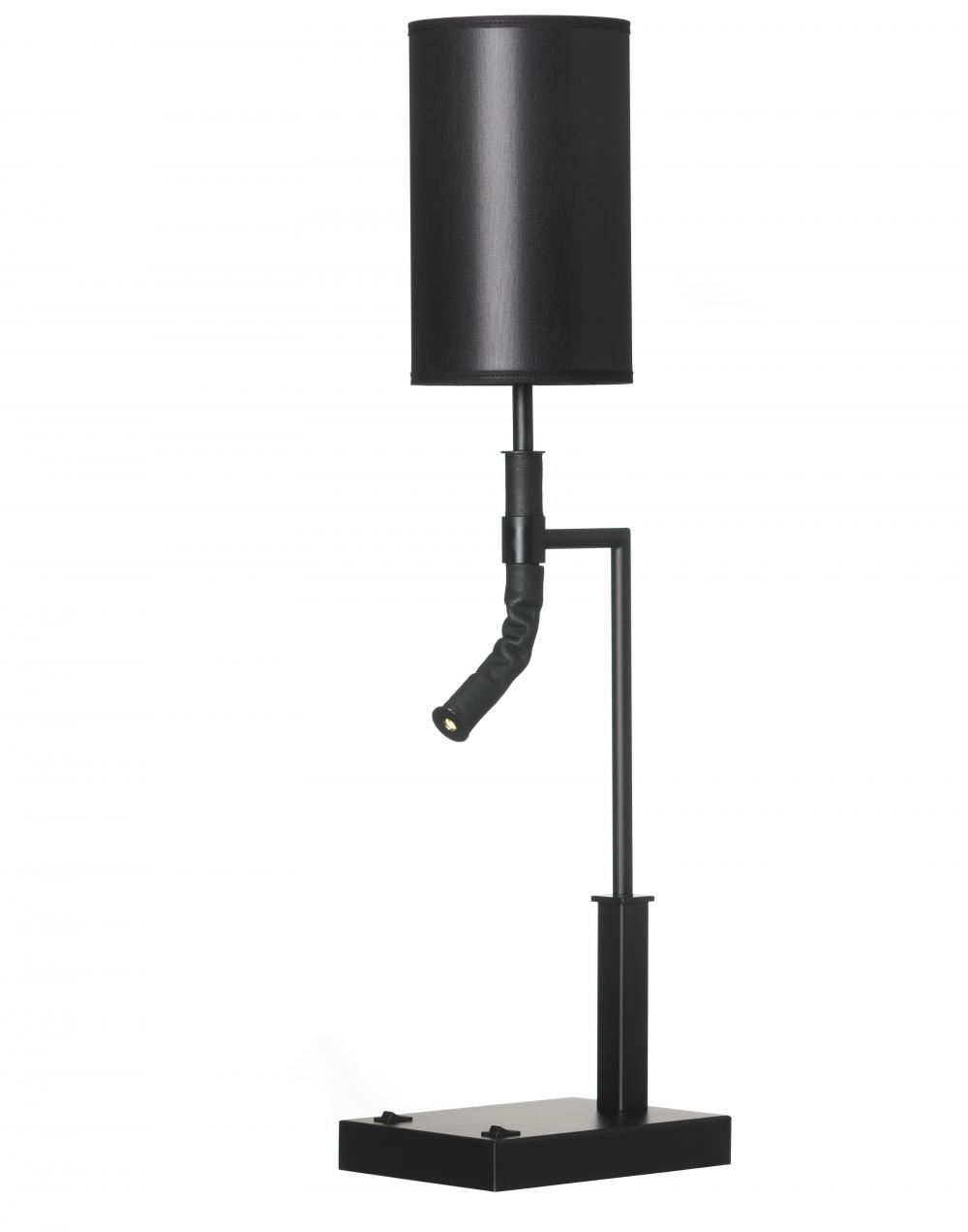 Butler Table Lamp Black Black Chinette