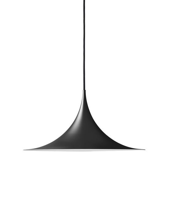 Semi Pendant Light Medium Matt Black