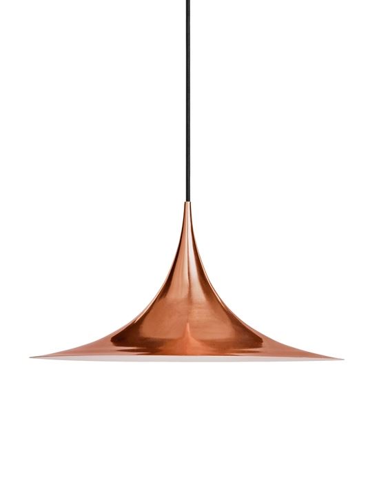 Semi Pendant Light Large Copper