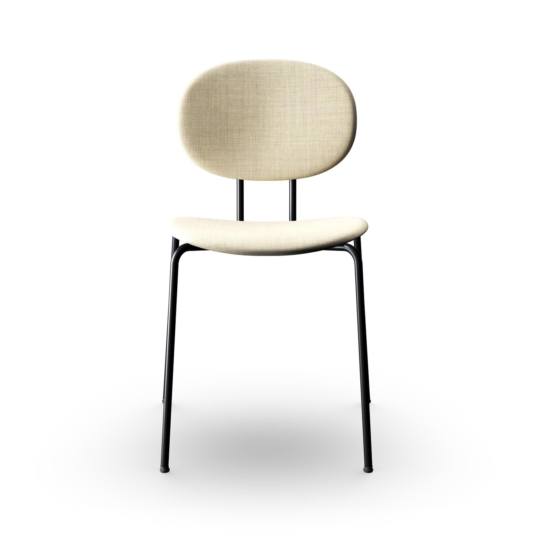 Sibast Piet Hein Dining Chair Fully Upholstered Black Steel Remix 223 Cream Designer Furniture From Holloways Of Ludlow