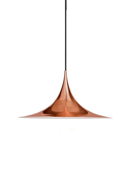 Semi Pendant Light Meduim Copper