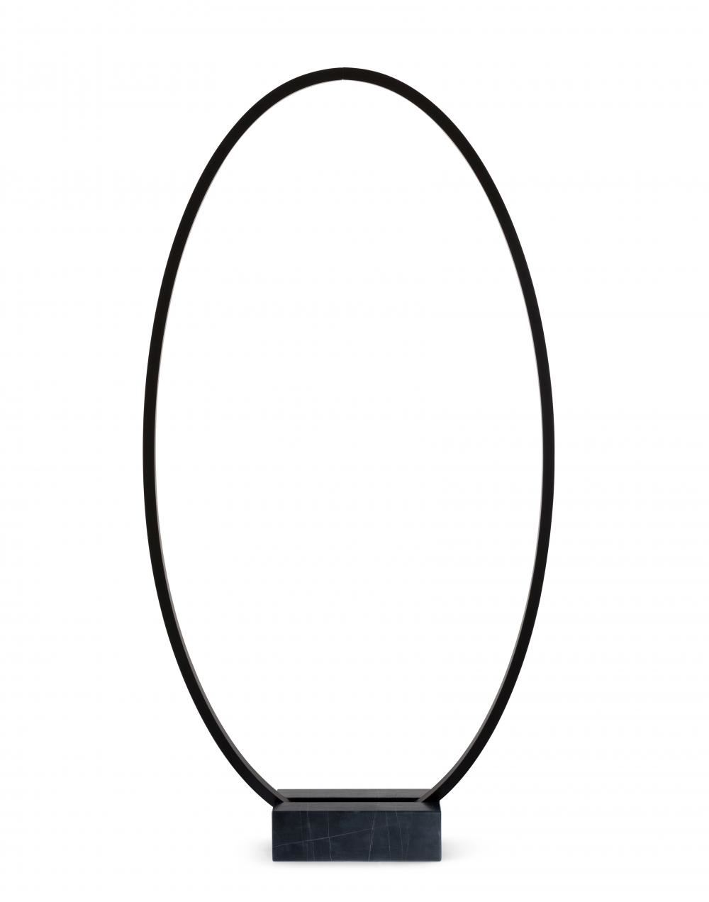 Ellisse Floor Lamp Black Ring None