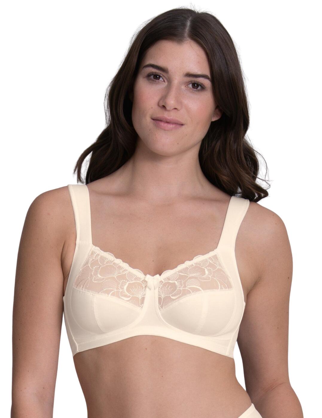 The Lucia range boasts luxurious floral embroidery details combined with Anita's high-quality post-surgery lingerie designs. This bilateral mastectomy bra offers a full cup shape that sits flat on your chest with prosthesis side pockets for a naturally rounded shape. The floral embroidery, scalloped edges and central satin bow add a subtle feminine finish. Adjustable straps create the perfect unique fit and the elasticated side panels offer support without the need for uncomfortable underwiring. For a comfortable and coordinated look wear with matching lingerie from the Lucia range by Anita.  Feminine floral embroidery Post-mastectomy design Side pockets for prosthesis Full cup shape Elastic side panels Non-wired Non-padded Hook and eye fastening Composition: 38% Polyester &pipe; 37% Nylon &pipe; 16% Cotton &pipe; 9% Elastane Listed in UK sizes  51273-92561-1232804 4723X Bilateral Post Mastectomy Bra