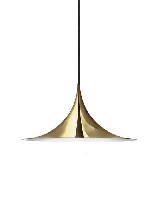 Semi Pendant Light Medium Brass