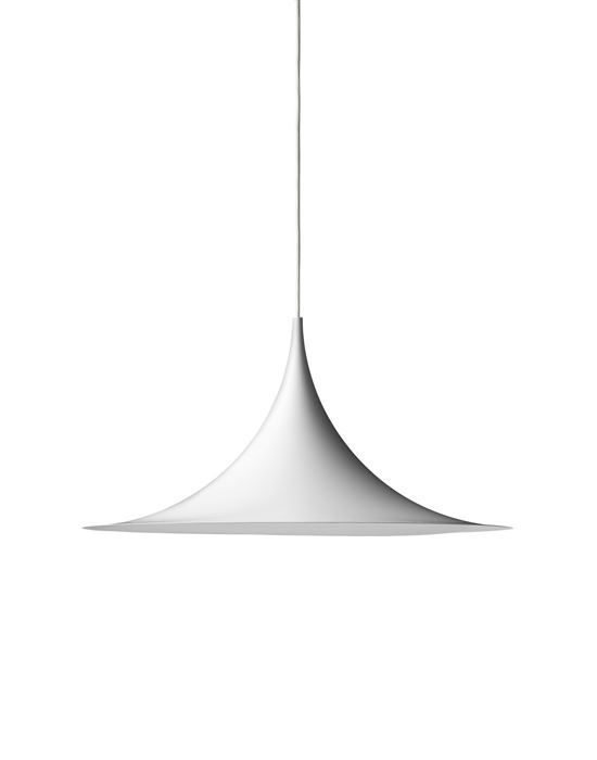 Semi Pendant Light Medium White