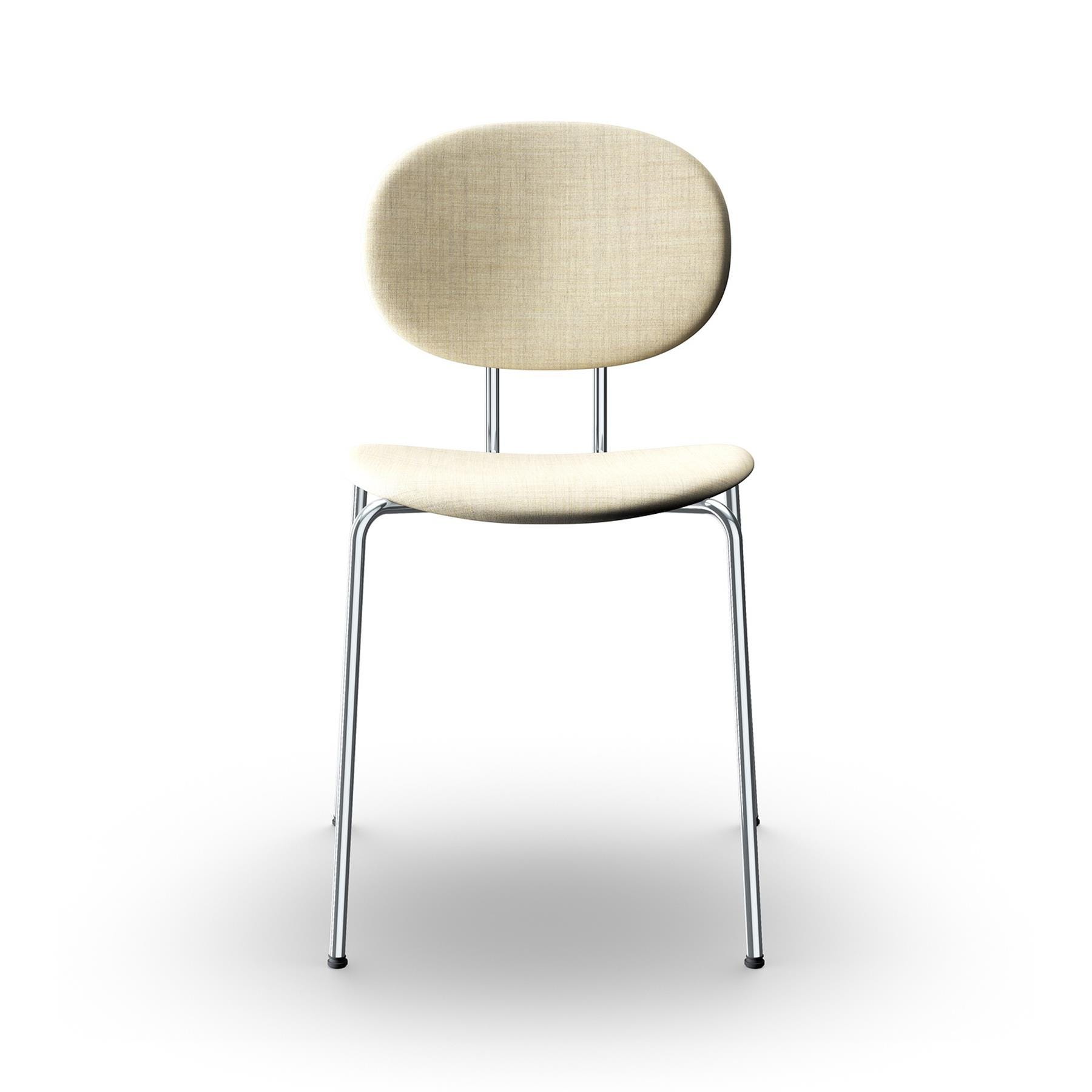 Sibast Piet Hein Dining Chair Fully Upholstered Chrome Remix 223 Cream Designer Furniture From Holloways Of Ludlow