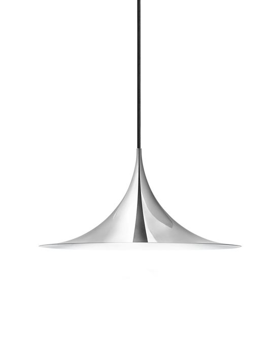 Semi Pendant Light Large Chrome