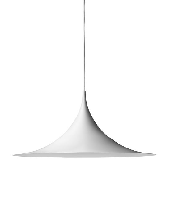 Semi Pendant Light Large Matt White