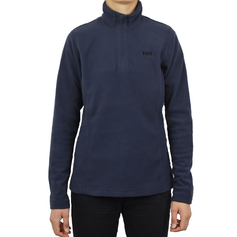helly hansen women's daybreaker 1/2 zip fleece sweatshirt - navy blue