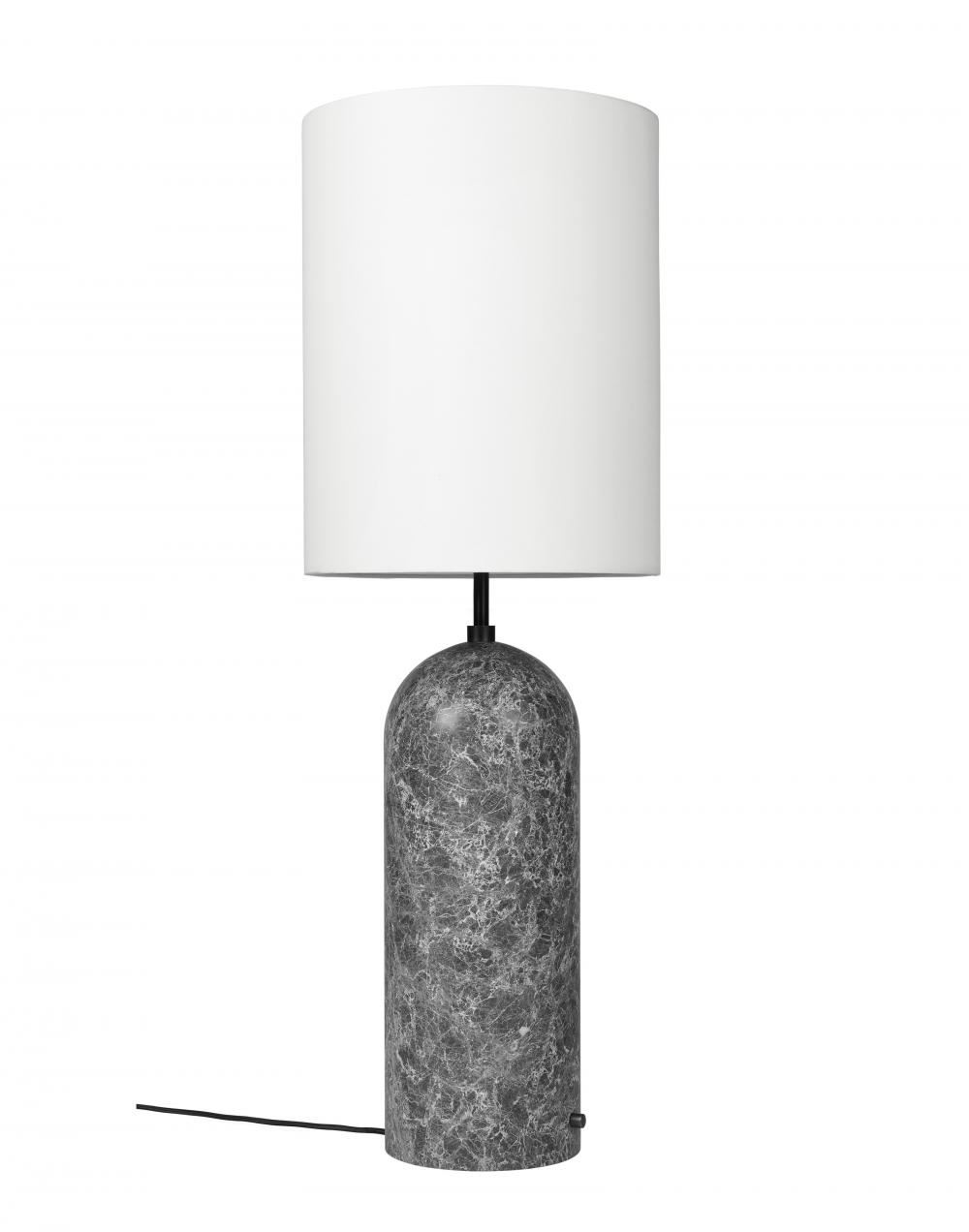 Gravity Xl Floor Lamp Grey Marble High White