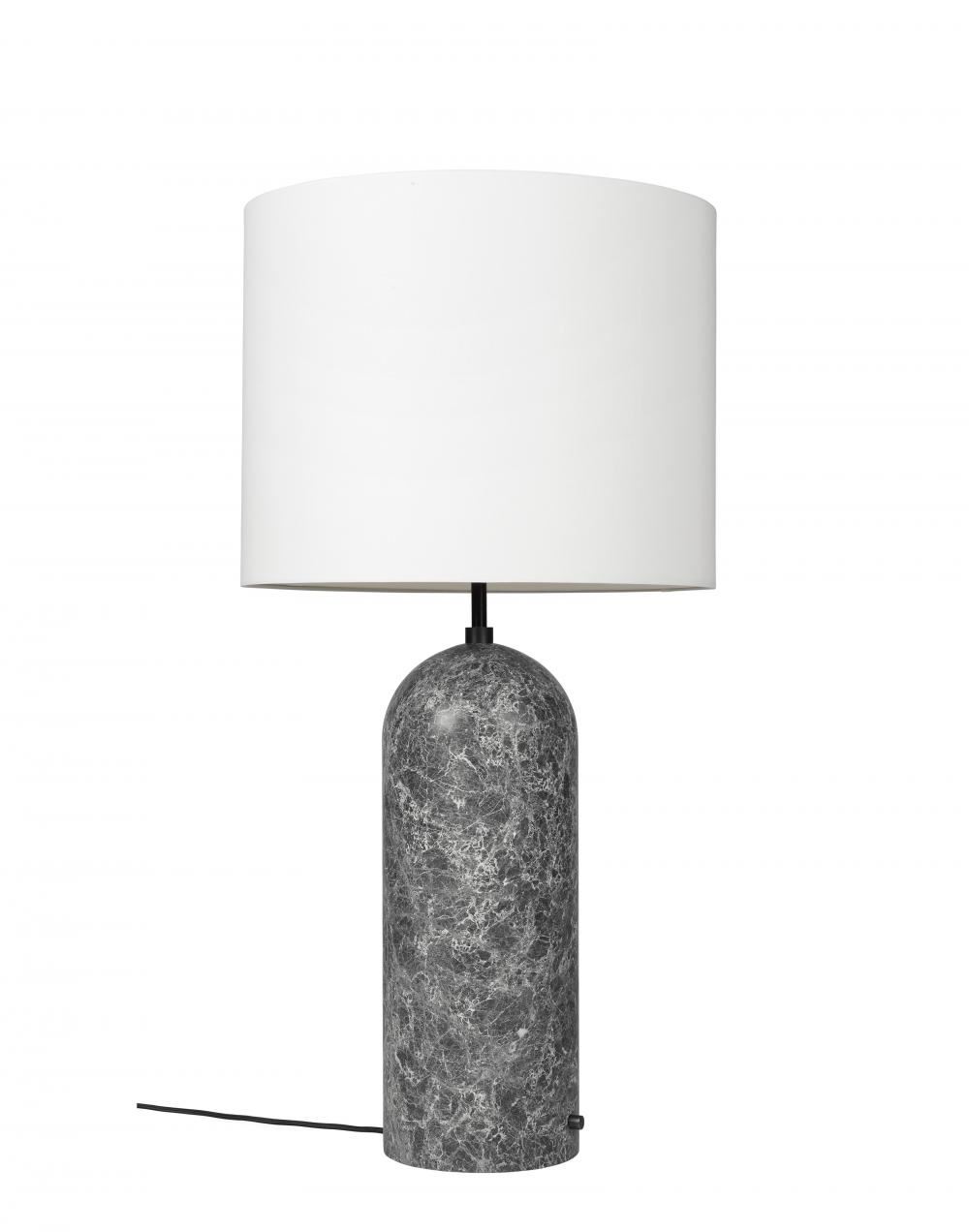 Gravity Xl Floor Lamp Grey Marble Low White