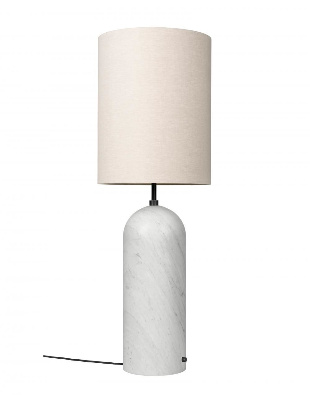 Gravity Xl Floor Lamp White Marble High Canvas